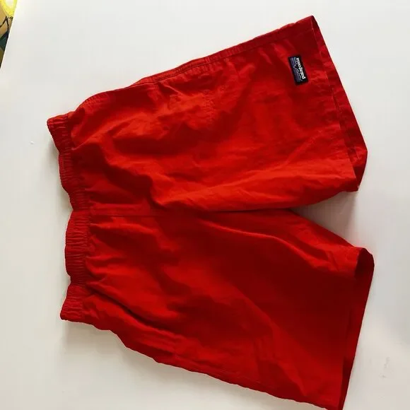 Patagonia Worn Wear Boys’ Baggies Shorts Size L Red Swim Trunks - Picture 2 of 7